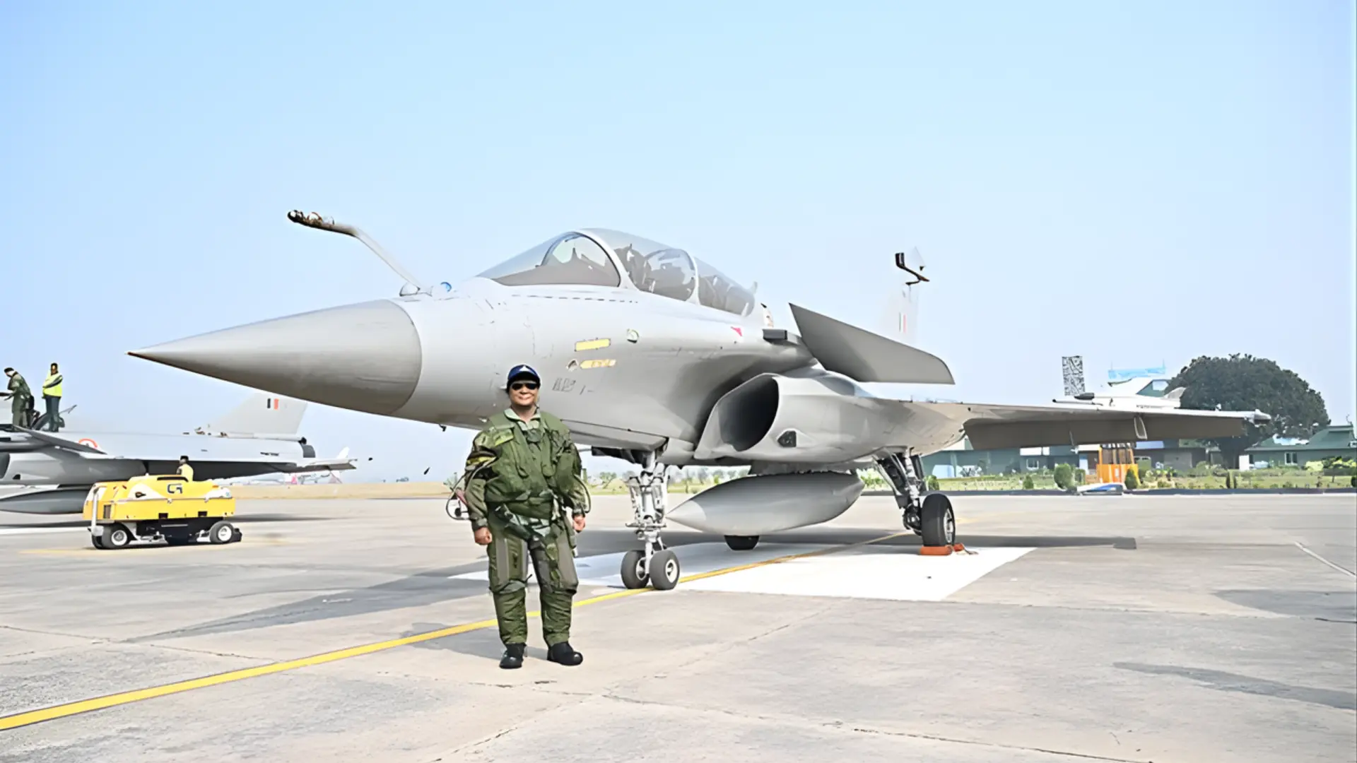 Indian Air Force fighter jet flying in bad weather conditions showing all-weather readiness